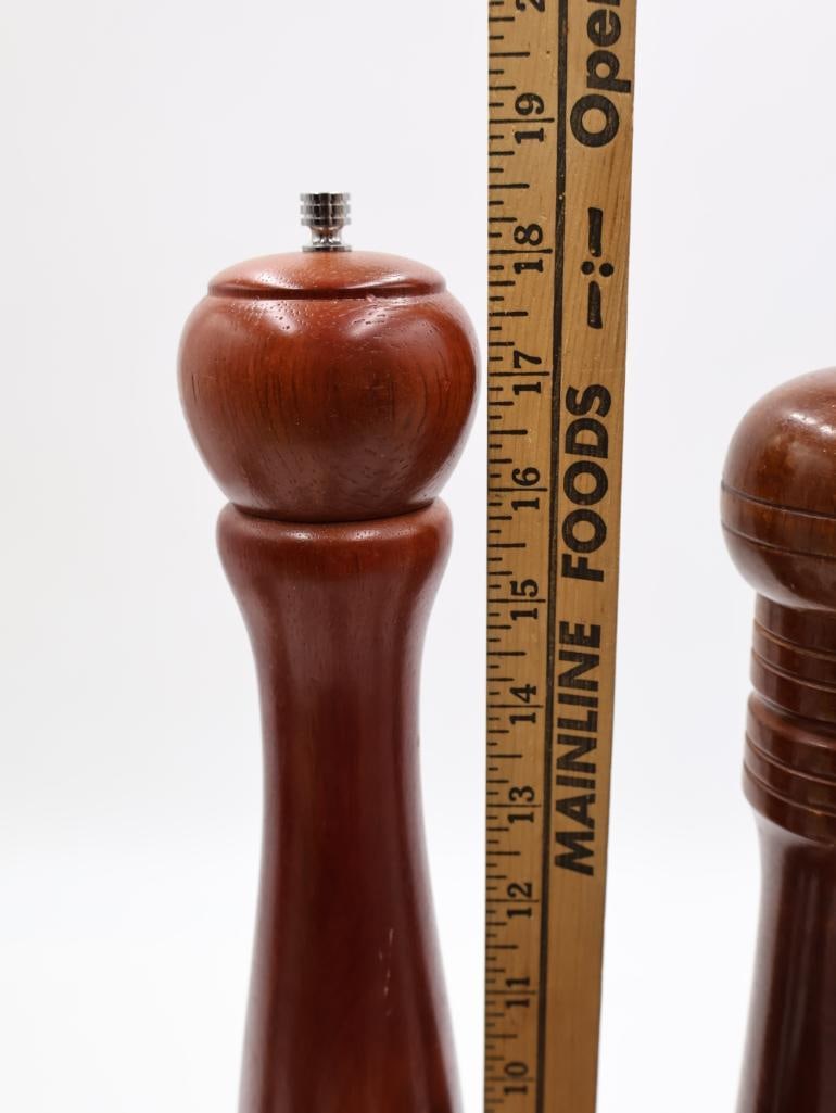 Collection of Wood Salt and Pepper Grinders - 3