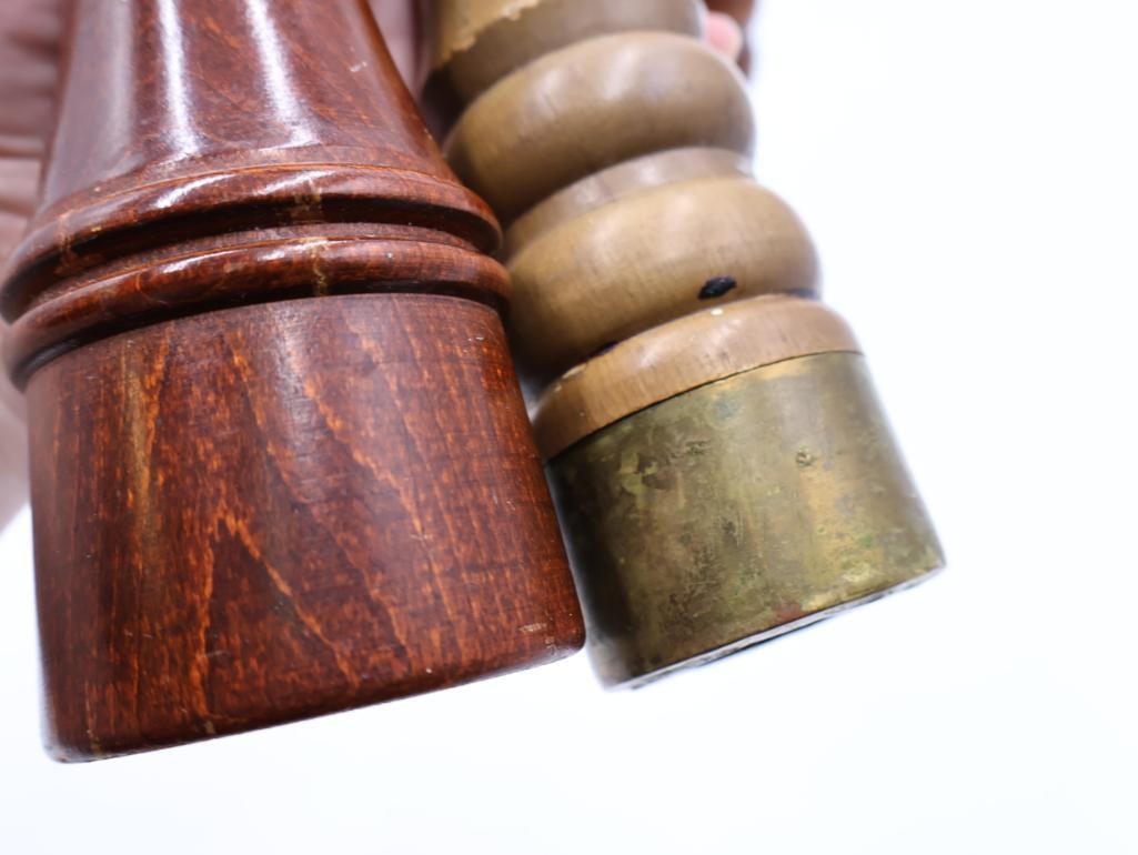 Collection of Wood Salt and Pepper Grinders - 7