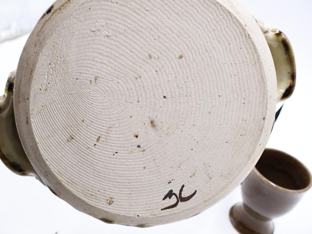 Vintage Stoneware and Wood Decor - 4