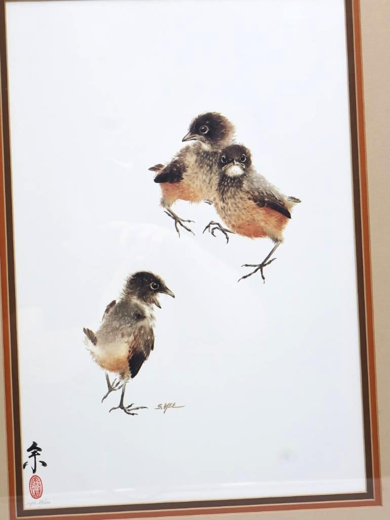 Framed "Young Robbins" Numbered Print by Steve 'Jum' Yee - 2