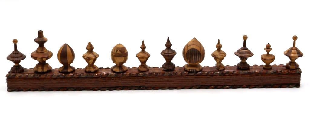 Unique WoodTurning Finial Display/Sample Board - 3