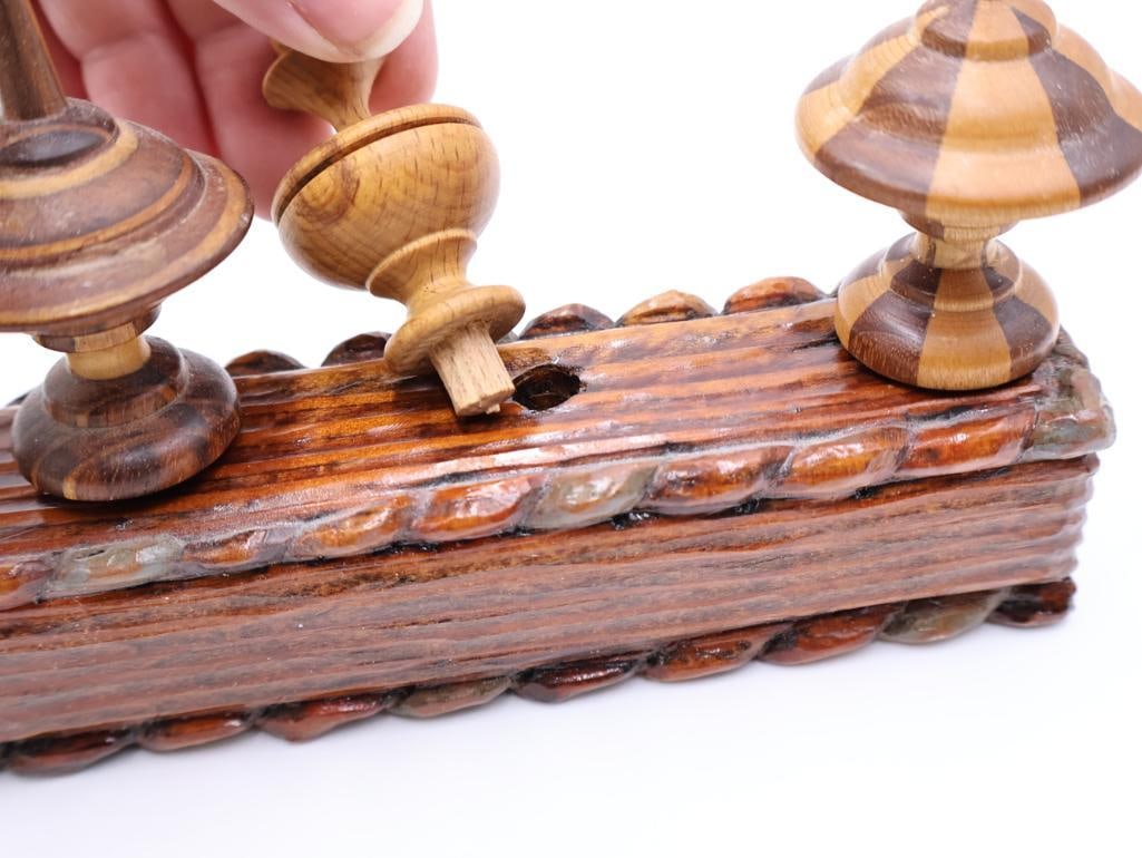 Unique WoodTurning Finial Display/Sample Board - 9