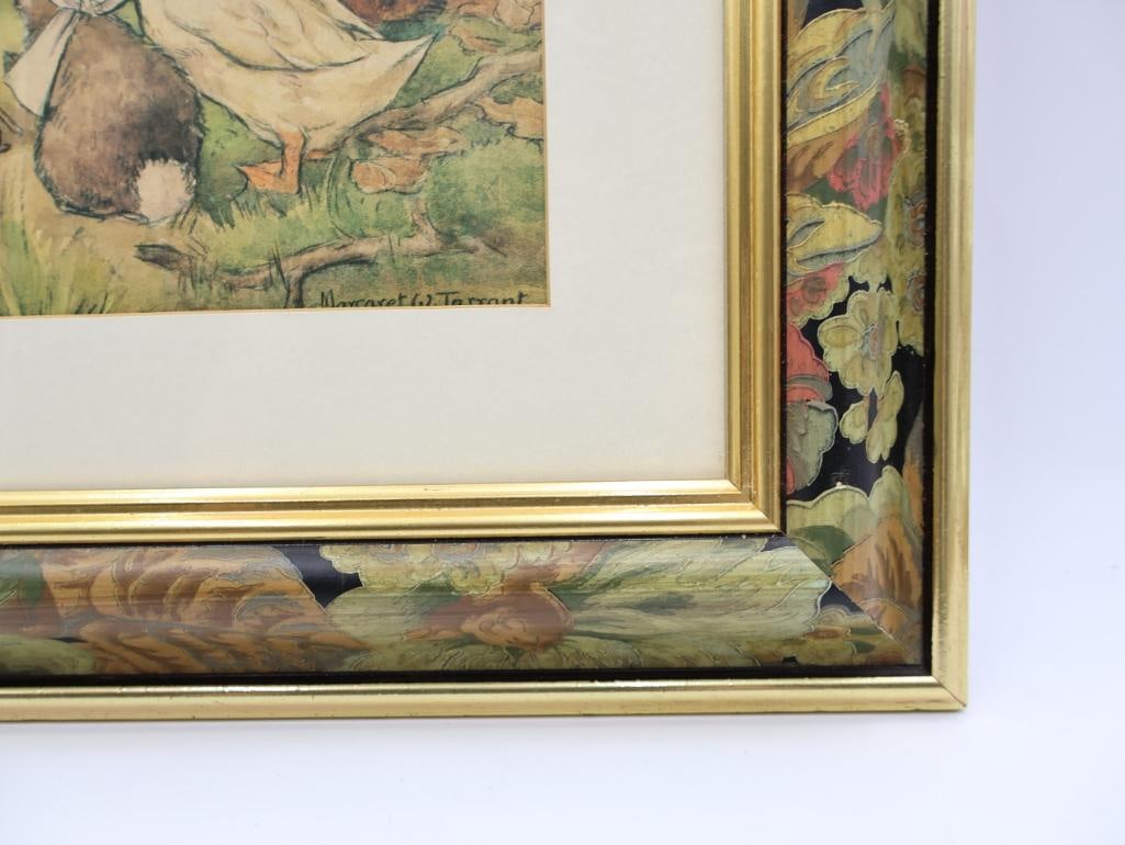 Floral Framed Vintage 'Woodland Hospital' Print by Margaret Winifred Tarrant - 10