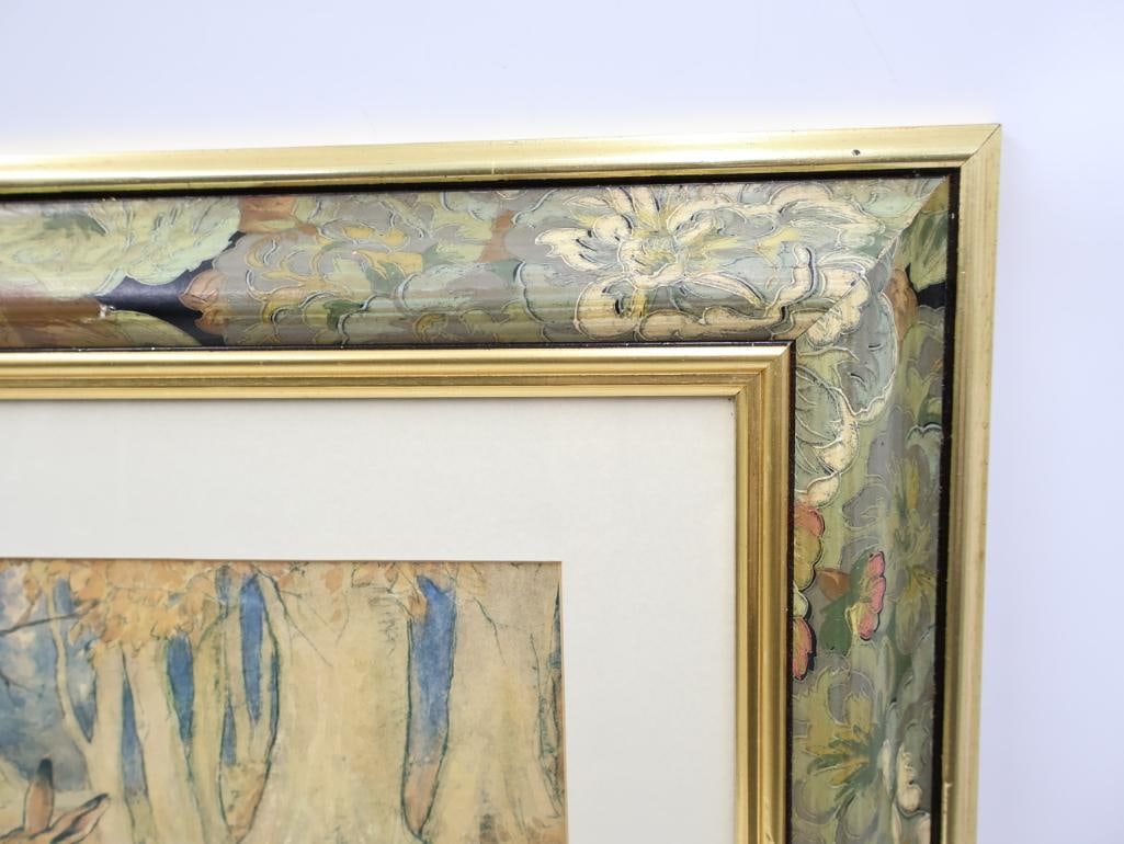 Floral Framed Vintage 'Woodland Hospital' Print by Margaret Winifred Tarrant - 7