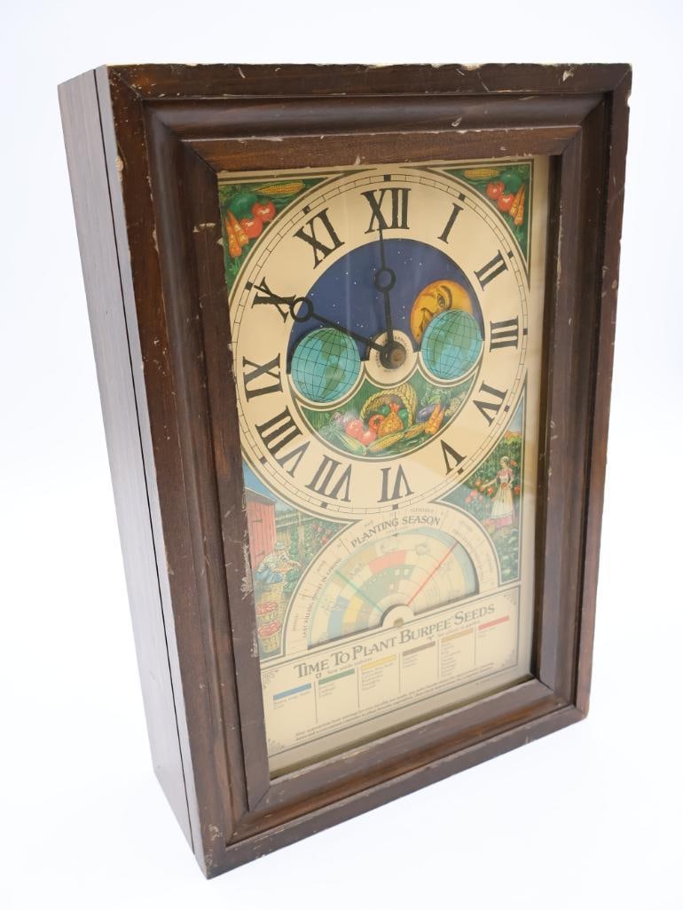 Vintage Gardener's Burpee Seeds 'Time to Plant' Centennial Electric Clock - 2
