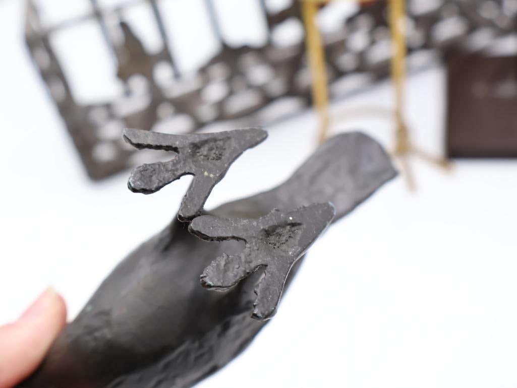 Collection of Metal Decor Including Birds - 6