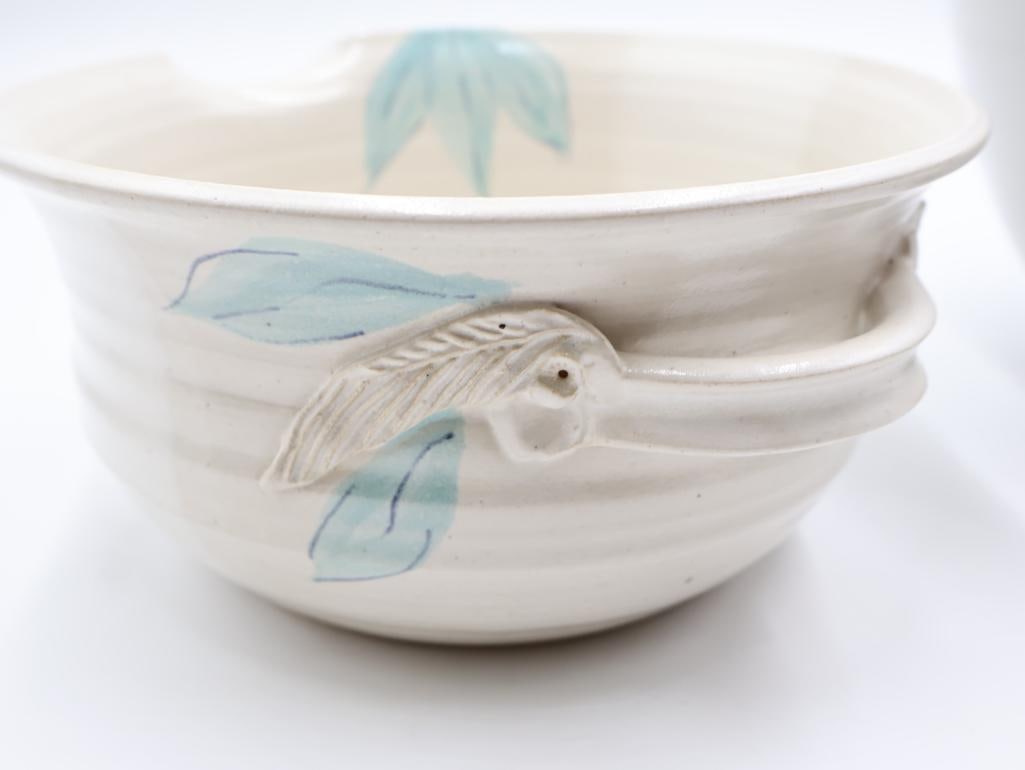 Two Stoneware Artisan Made Bowls - 5