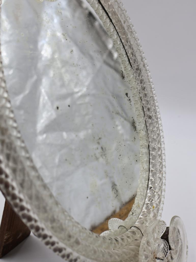 Vintage Venetian Glass Table Top Mirror - 6