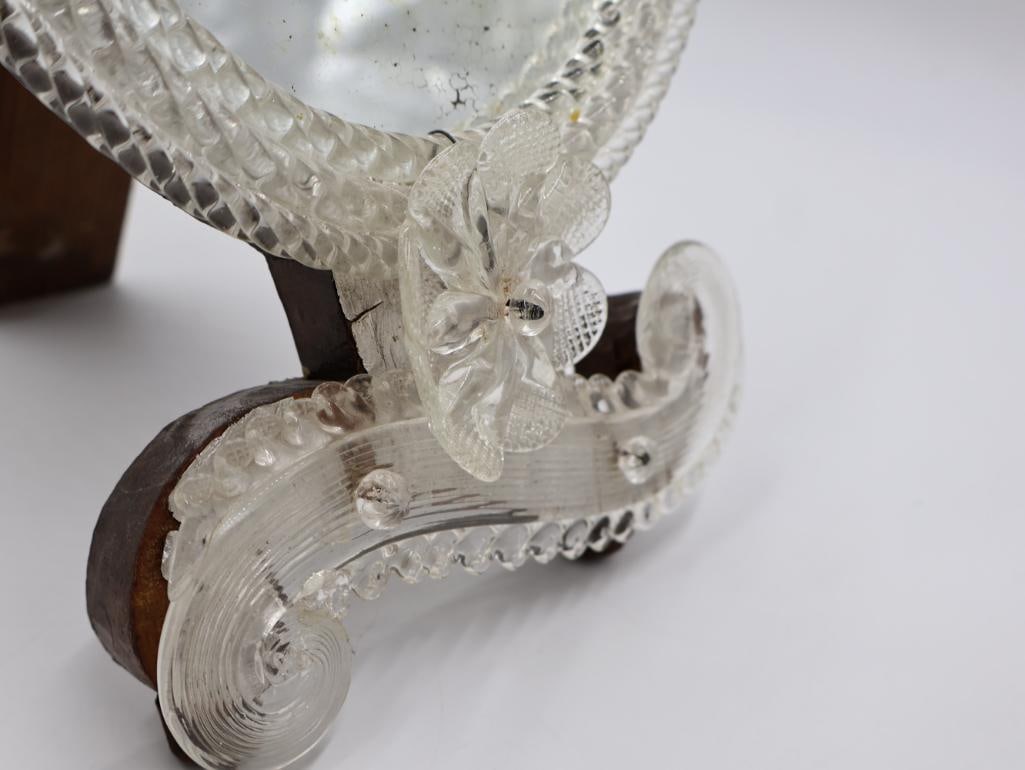 Vintage Venetian Glass Table Top Mirror - 7