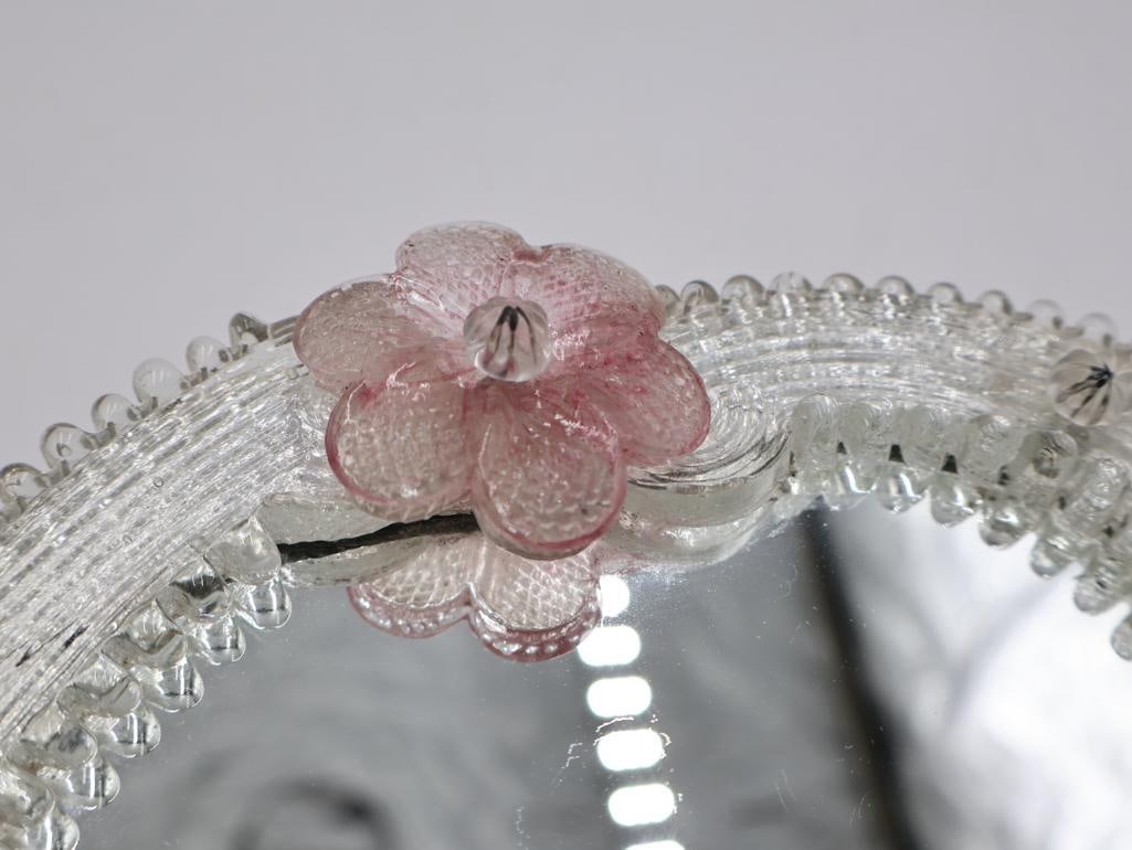 Vintage Venetian Glass Hand Mirror - 7