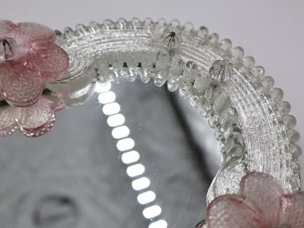 Vintage Venetian Glass Hand Mirror - 9