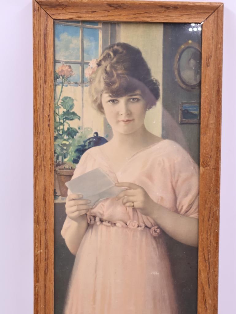 Antique 'Yard Long' Pompeian Beauty Framed Print - 2