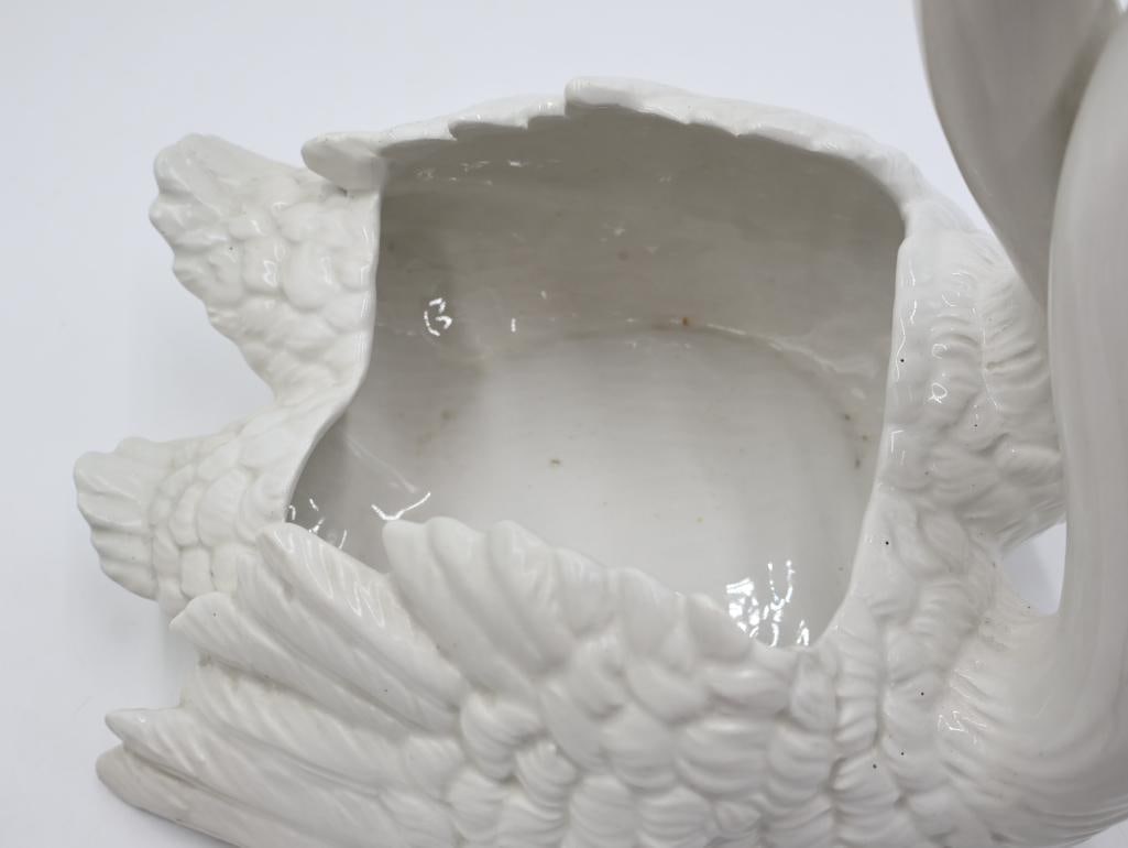 Cottage Decor Including Pair of Swan Planter - 10