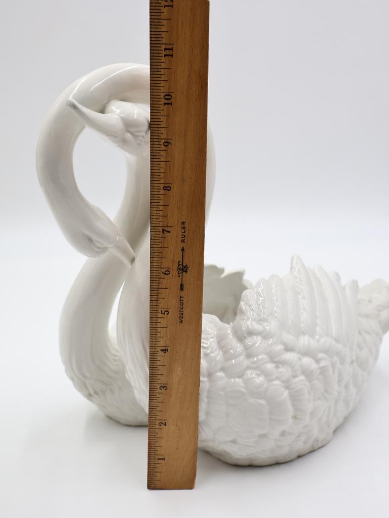Cottage Decor Including Pair of Swan Planter - 8