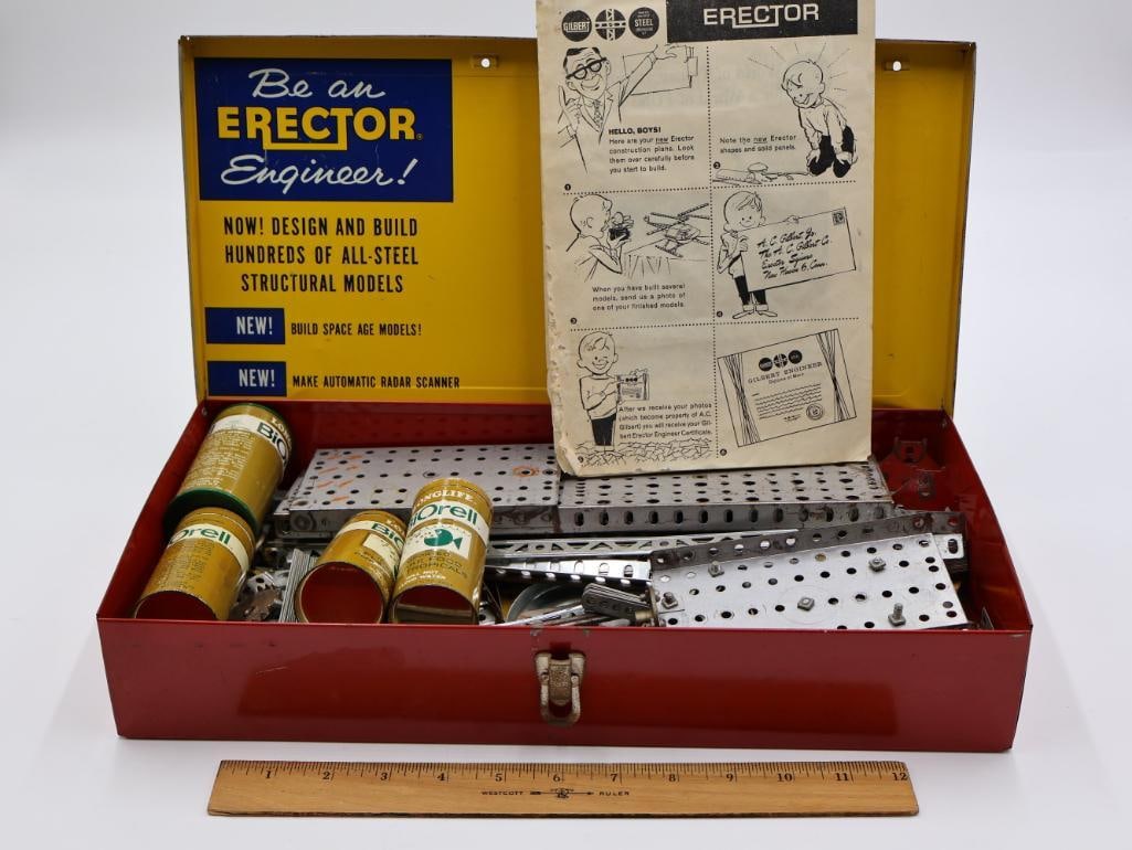 Vintage A.C. Gilbert Erector Engineer Toy Set - 2