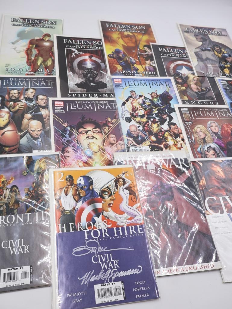 Civil War Series Comics including Signed Issue and More - 2