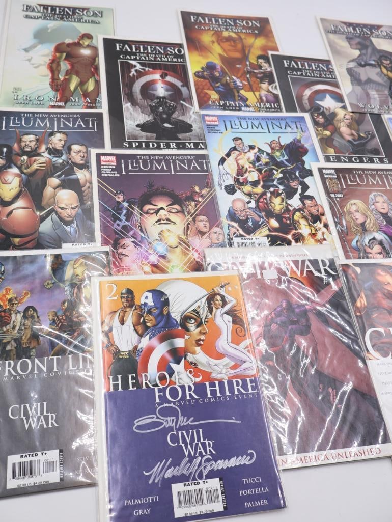 Civil War Series Comics including Signed Issue and More - 3
