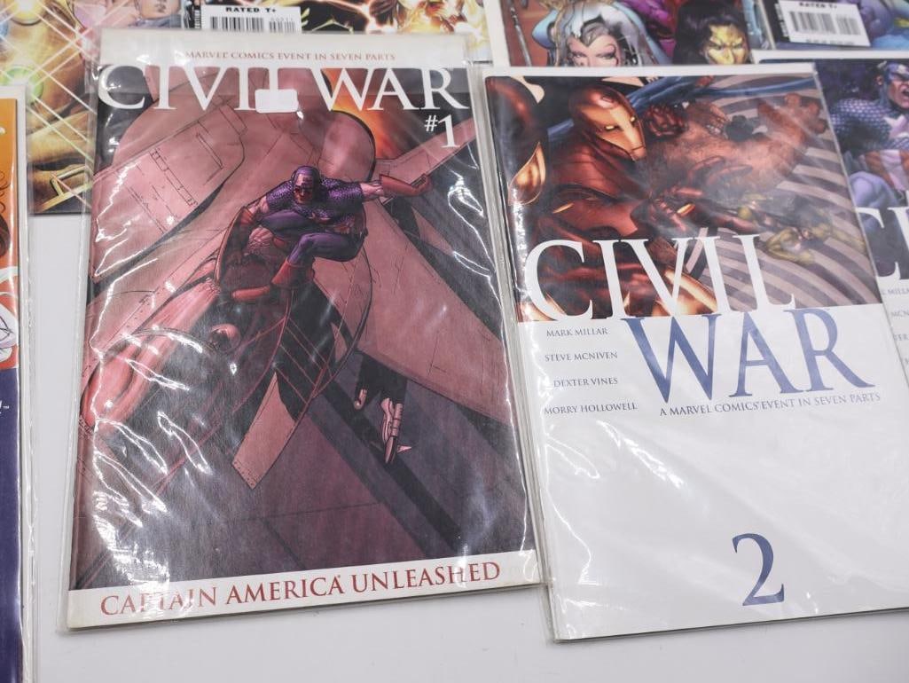 Civil War Series Comics including Signed Issue and More - 6