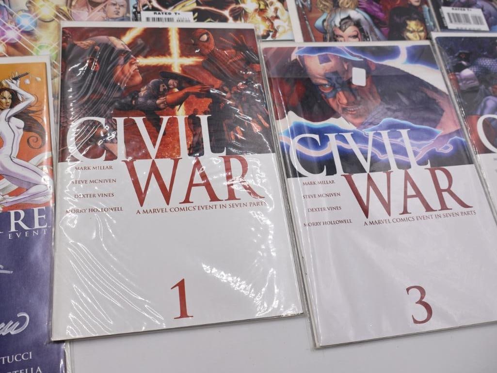 Civil War Series Comics including Signed Issue and More - 7
