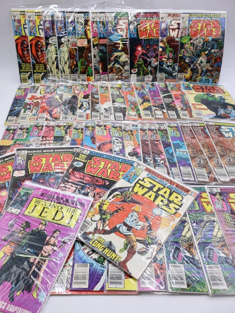 Collection of Vintage Star Wars Comics: Over 50 Star Wars Comics, some duplicate issues