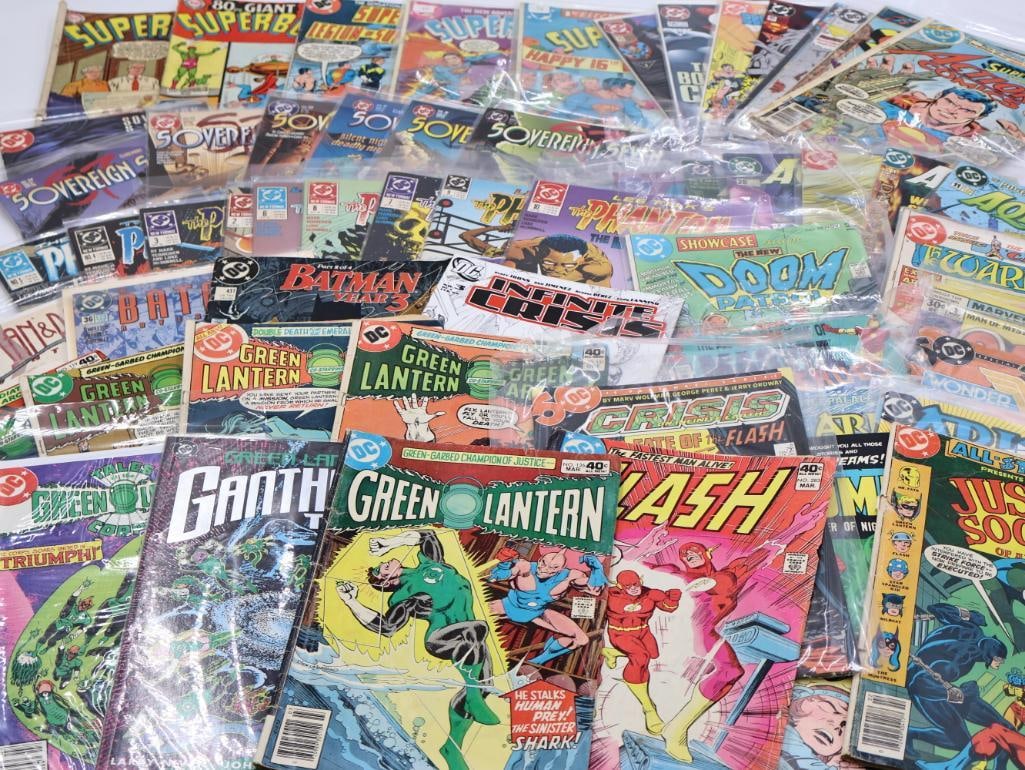 Vintage DC Comics and More: Includes Green Lantern, Flash, The Phantom, Doom Patrol, Warlord, Aquaman, Superman and Superboy, and more