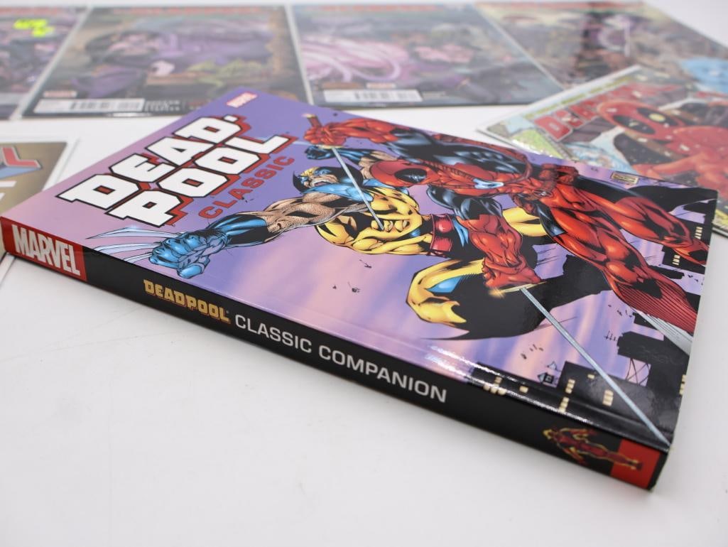 Collection of Deadpool Comics and Book - 4