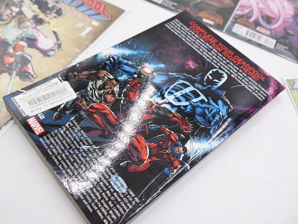 Collection of Deadpool Comics and Book - 6