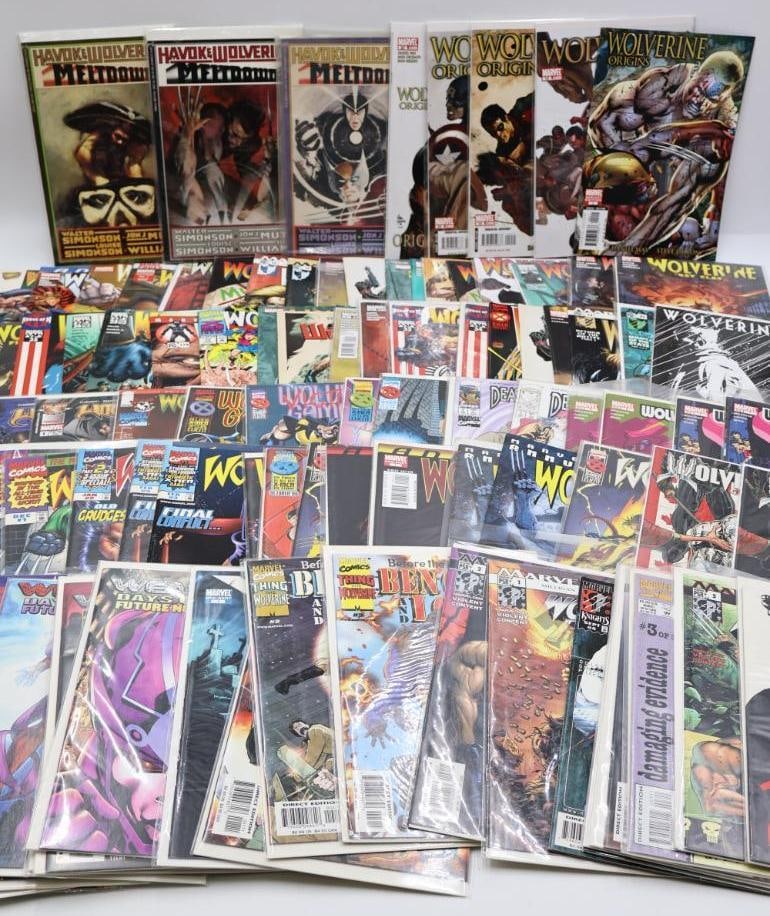 Mix of Wolverine Comics: Includes Origins, Melt Down, Path of the Warlord, Wolverine and the Punisher, Days of Future Past, and more