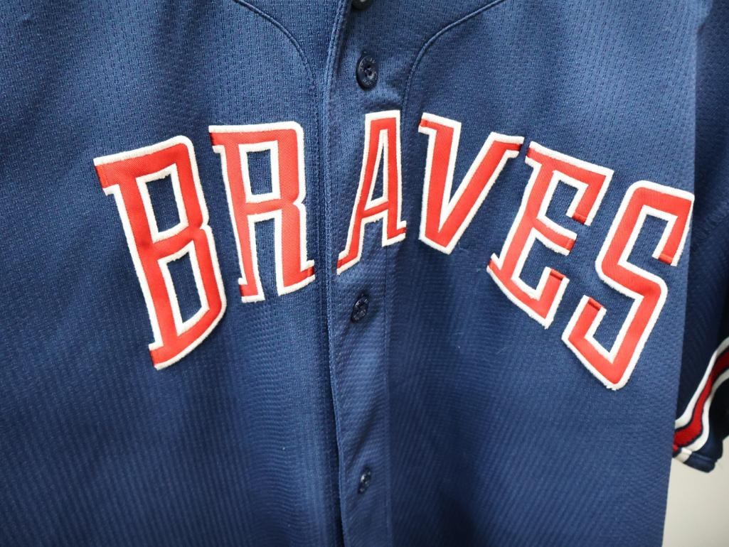 Magic Johnson Jersey, Braves Jersey, and Bulldogs Windbreaker - 12