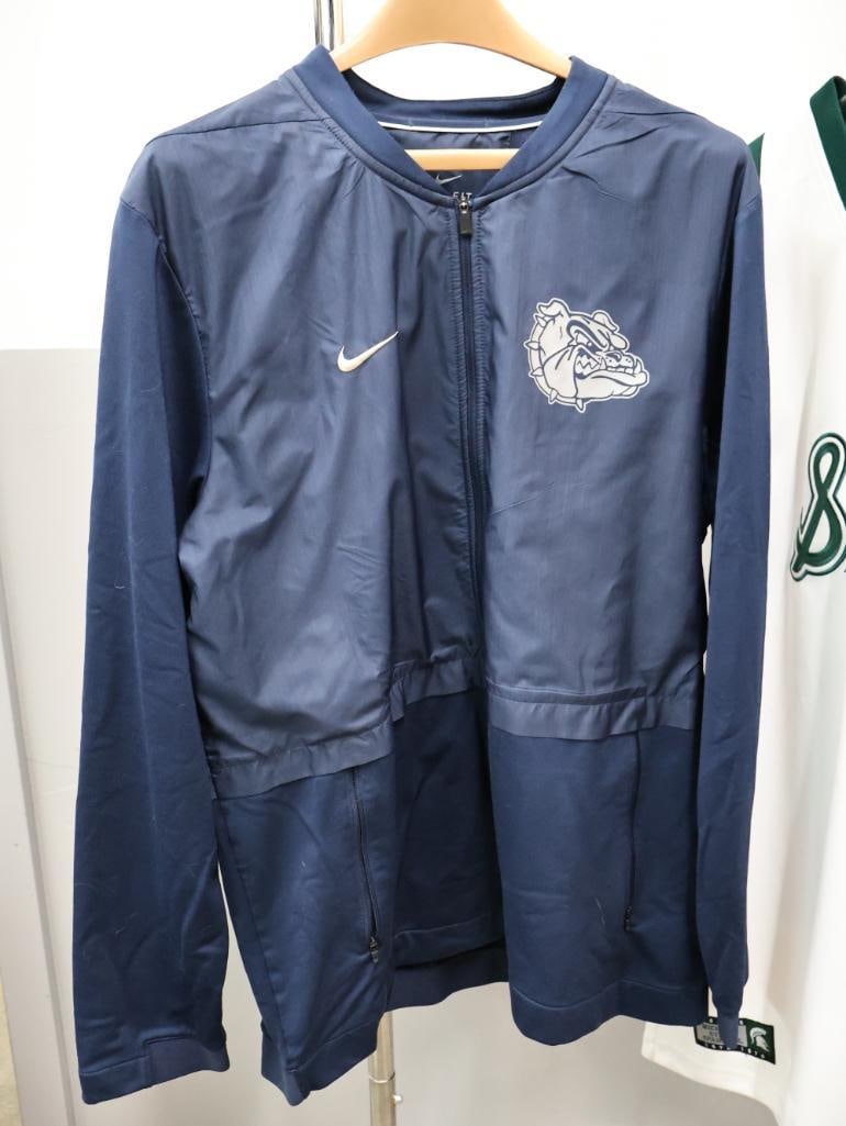 Magic Johnson Jersey, Braves Jersey, and Bulldogs Windbreaker - 2