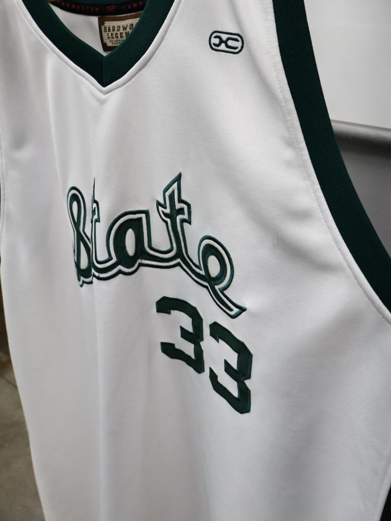 Magic Johnson Jersey, Braves Jersey, and Bulldogs Windbreaker - 7