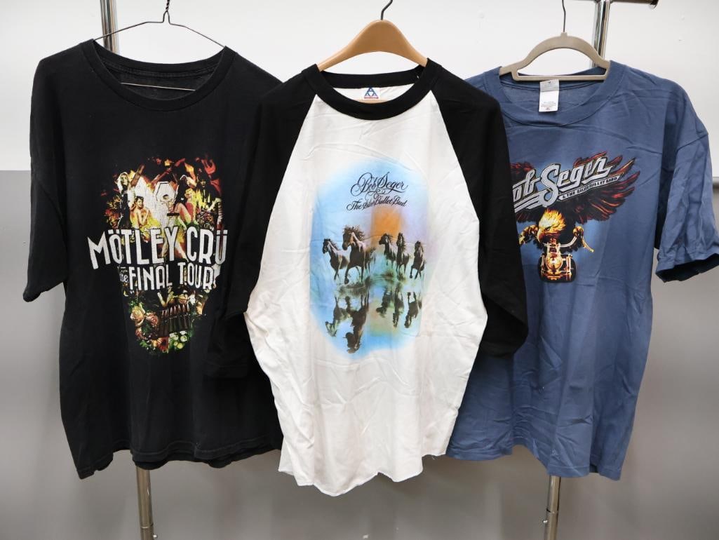 Two Bob Seger rand Motley Crue Band T-Shirts (1 of 14)