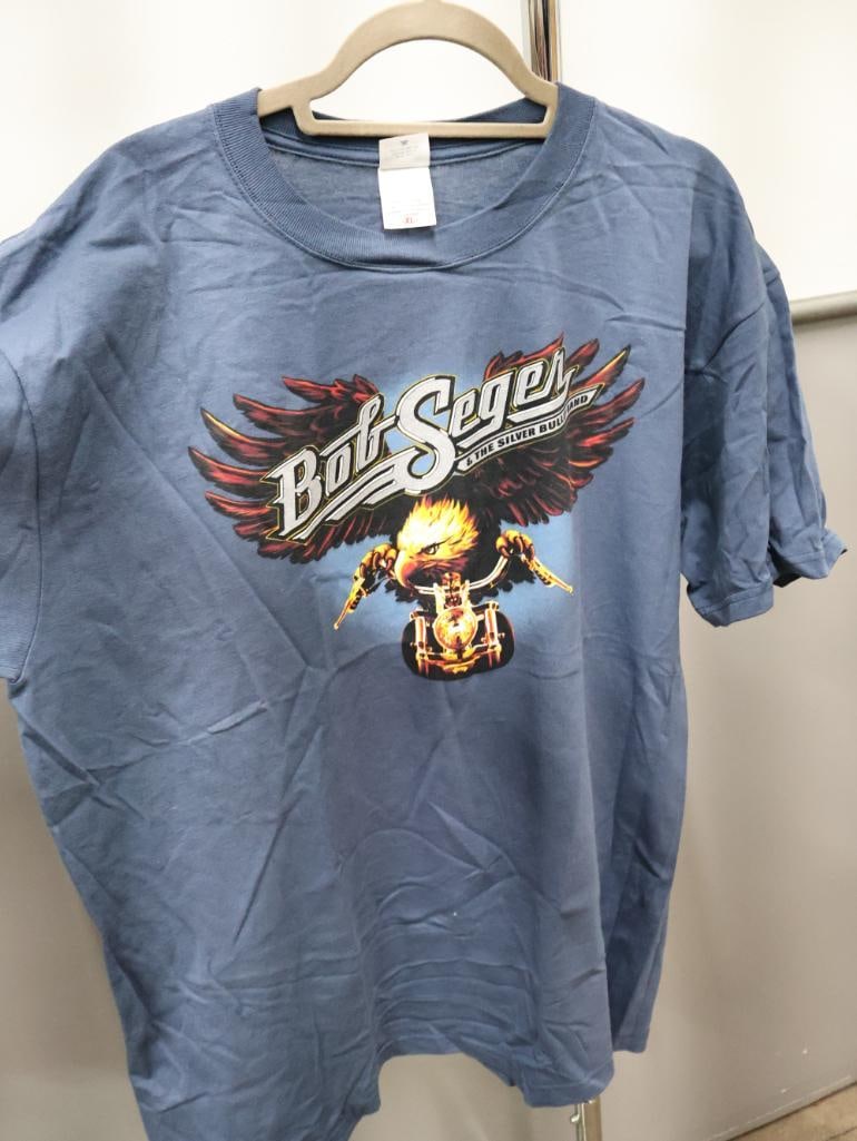 Two Bob Seger rand Motley Crue Band T-Shirts - 7