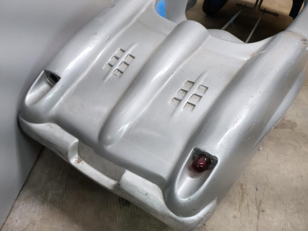 Vintage Silver Mercedes Pedal Car - 9