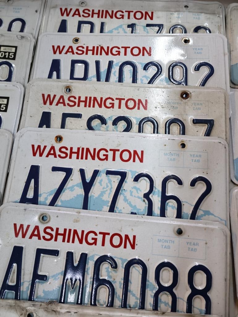 Collection of Washington License Plates - 6