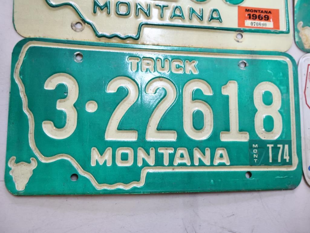 Four Montana License Plates - 2