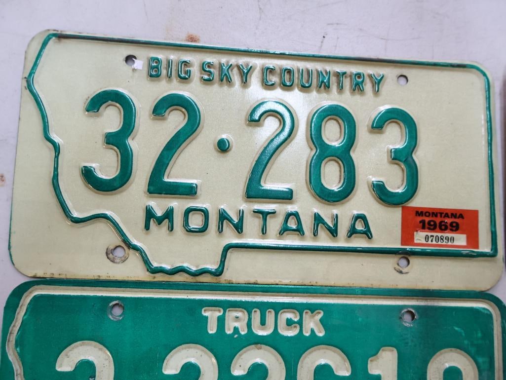 Four Montana License Plates - 3