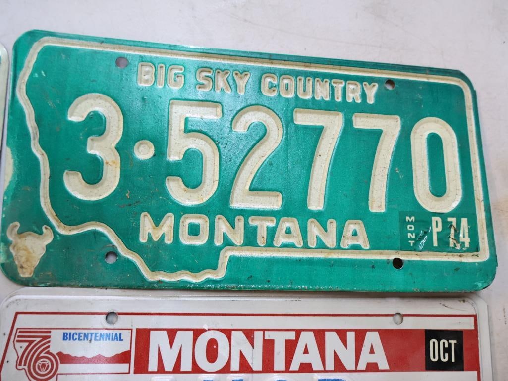 Four Montana License Plates - 5