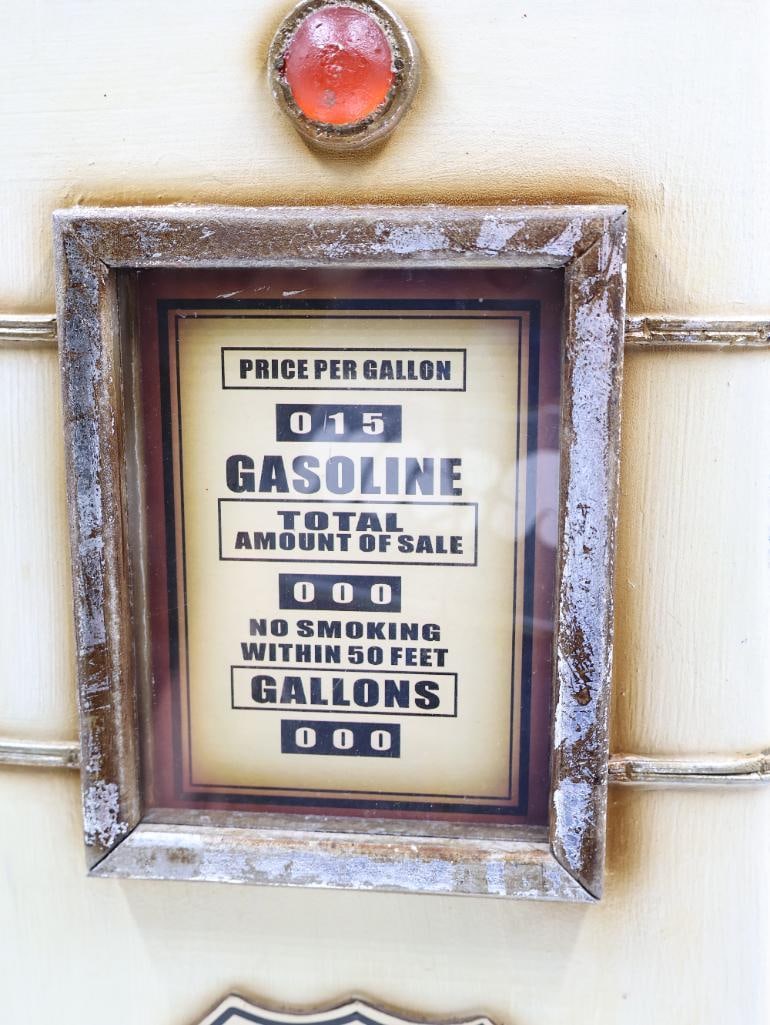 Route 66 Gas Pump Wooden Cabinet - 3