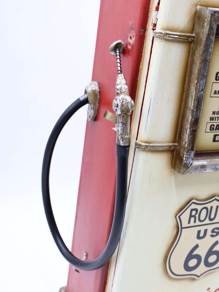 Route 66 Gas Pump Wooden Cabinet - 5
