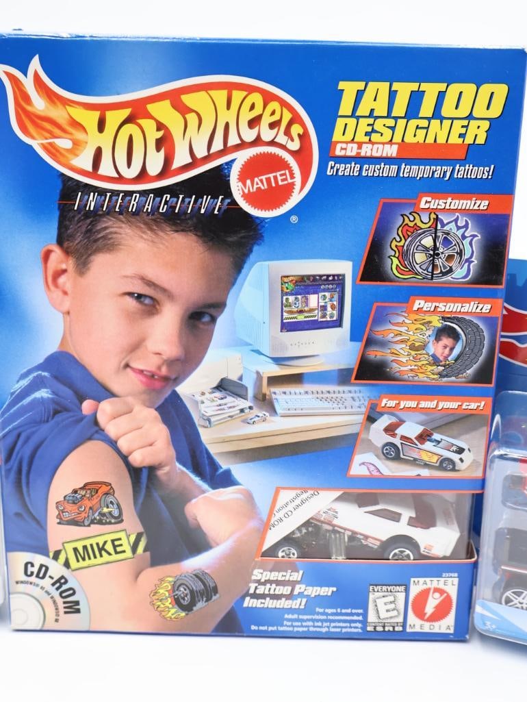 Large Collection of Hot Wheels Including Tattoo Design CD Game - 13