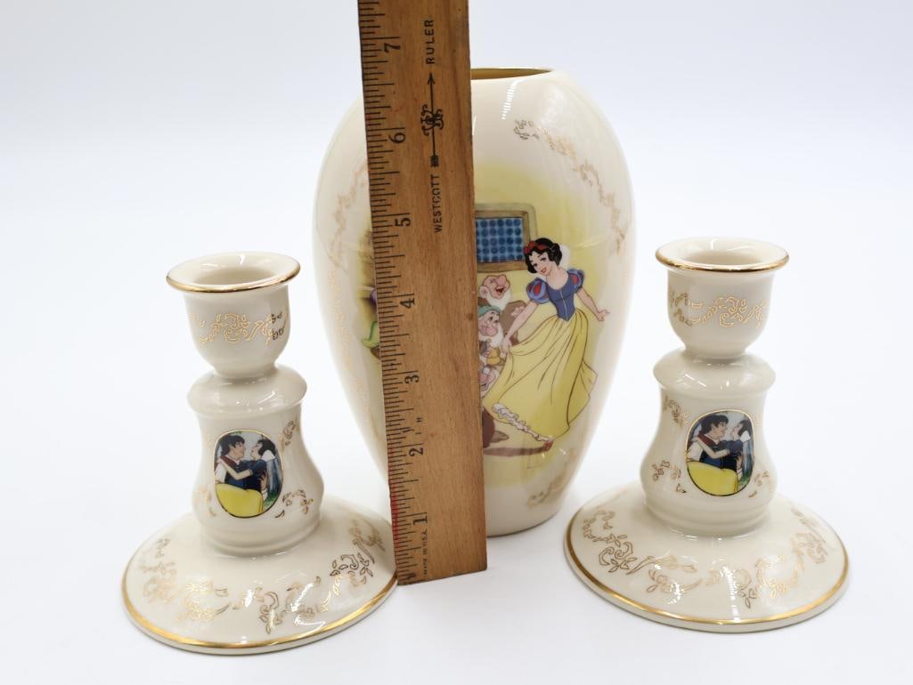 Three Lenox Disney Snow White Fine Ivory China - 2