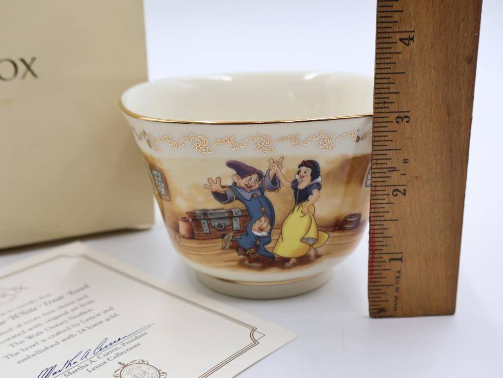 Two Lenox Disney Snow White Fine Ivory China - 4