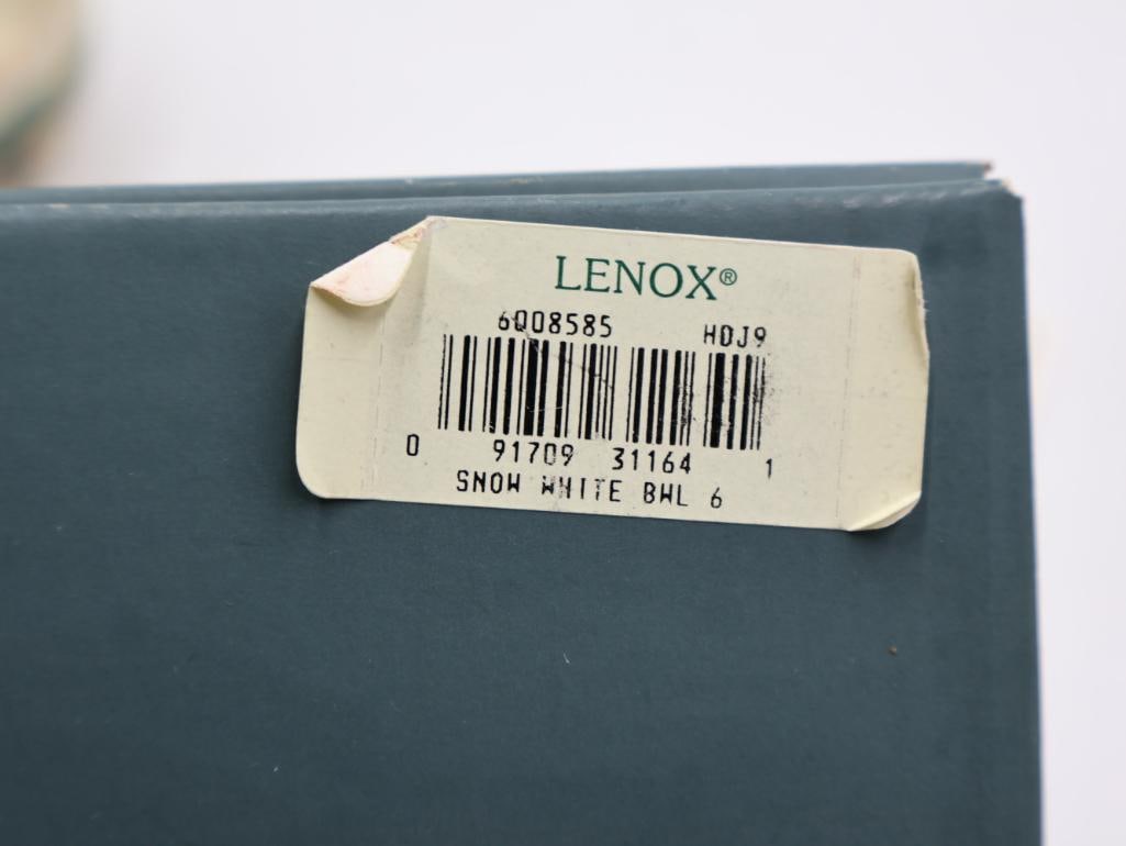 Two Lenox Disney Snow White Fine Ivory China - 12