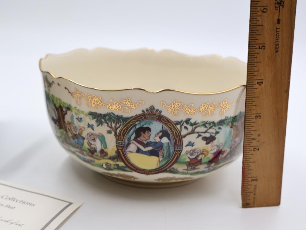 Two Lenox Disney Snow White Fine Ivory China - 2