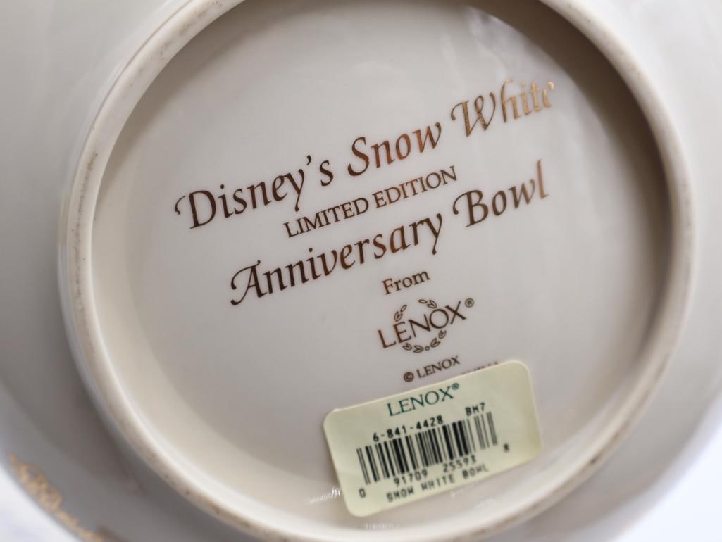 Two Lenox Disney Snow White Fine Ivory China - 4