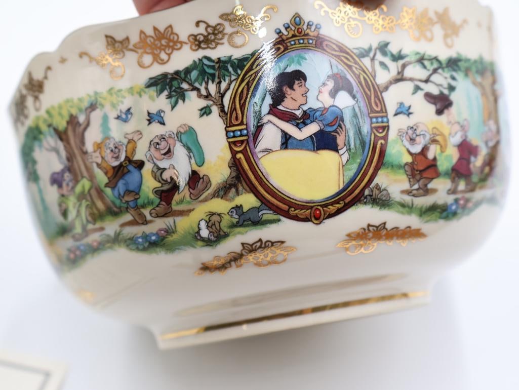 Two Lenox Disney Snow White Fine Ivory China - 5