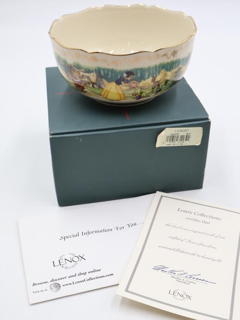 Two Lenox Disney Snow White Fine Ivory China - 6