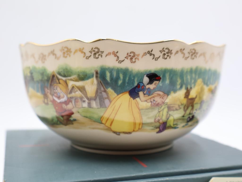 Two Lenox Disney Snow White Fine Ivory China - 7