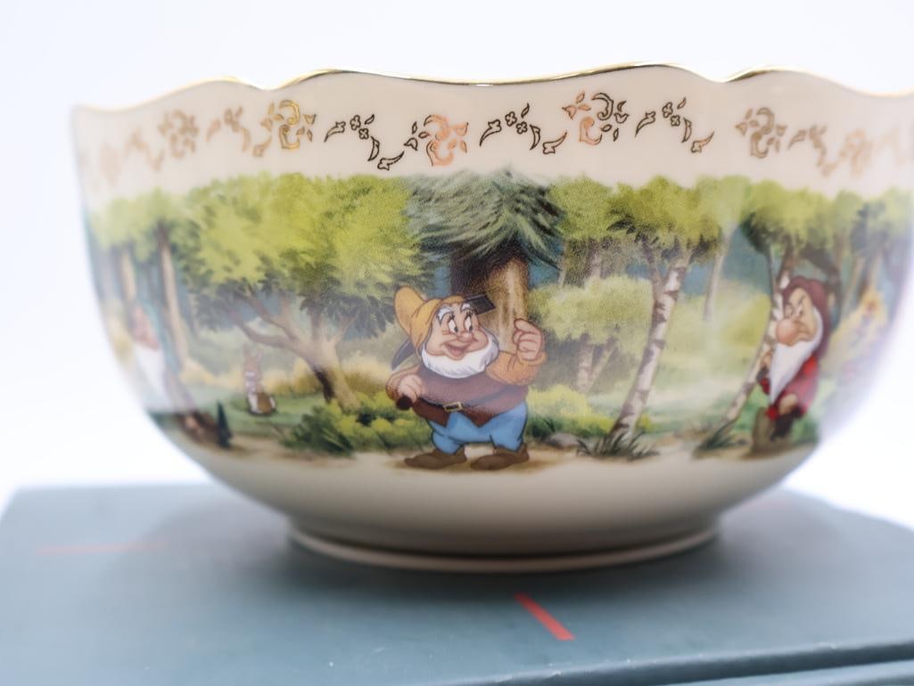 Two Lenox Disney Snow White Fine Ivory China - 8